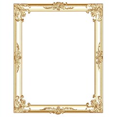 Ornate Gold Picture Frame with Intricate Design
