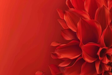 Close up of red dahlia flower