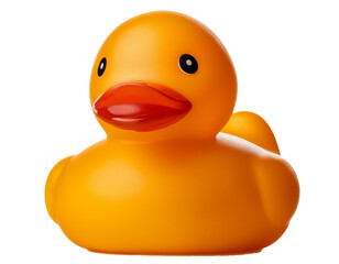 Rubber duck isolated of white background, cutout 