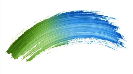 Abstract Green and Blue Paint Stroke Texture