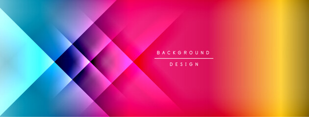 Colorful gradient with lines made of shadow and light. Creative background