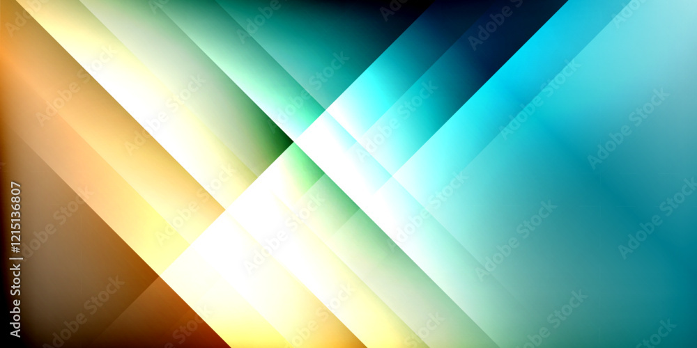 Poster dynamic shadow lines geometric shapes