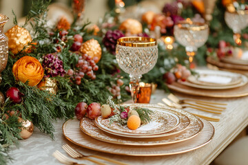 A festive design for weeding party created with generative AI image