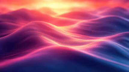 Dynamic abstract background featuring soft waves in pink, purple, and blue, creating a visually stunning cosmic effect.