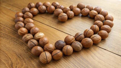 Heart-Shaped Macadamia Nuts Promoting Wellness and Nutrition 