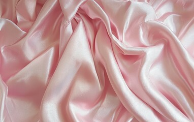 Fototapeta premium Smooth satin fabric folds with luxurious shine and depth