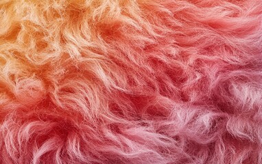 Fototapeta premium Wool fibers in extreme macro, warm and fluffy appearance