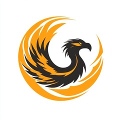 Fototapeta premium black and white eagle