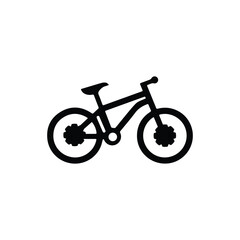 Bicycle icon bike vector trendy design symbol, Modern and editable bicycle icon.
 symbol with rider on road sign.

