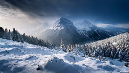 Obraz premium snow covered mountains