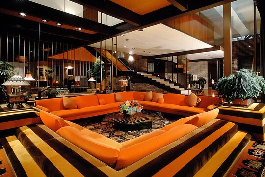 Mid Century Modern Living Room Interior Design