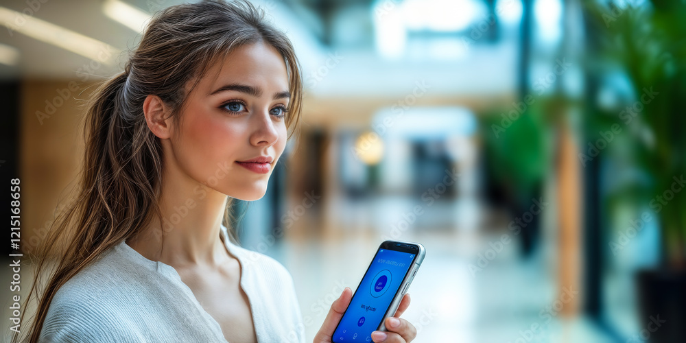 Poster voice-guided health app interaction enhancing user experience and accessibility