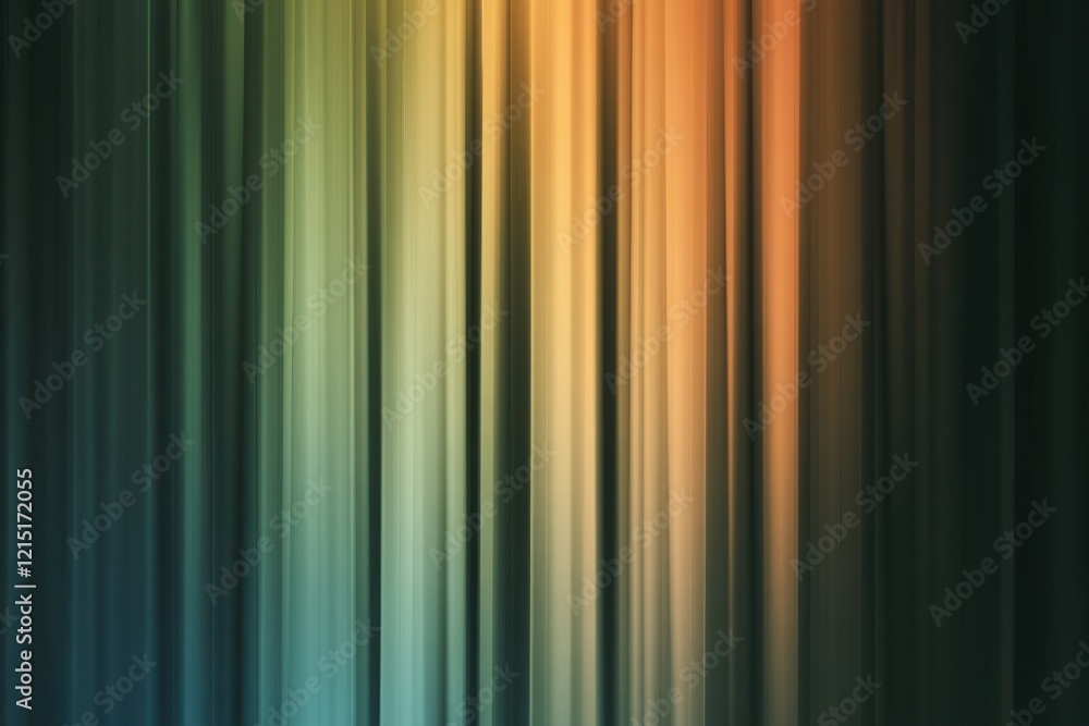 Poster vertical abstract gradient lines in green and orange tones create harmonious background. modern desi