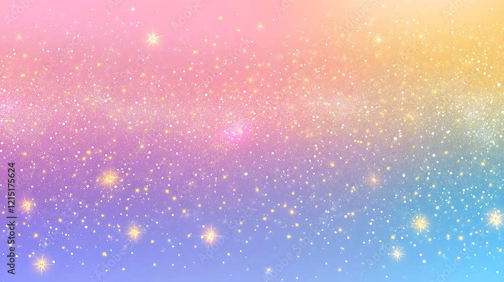 Poster glittering gradient background with hologram effect and magic lights. holographic abstract fantasy b