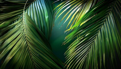 palm tree leaves