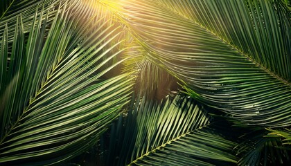 palm tree leaves