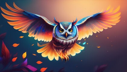 owl in flight