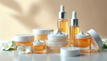 Med Spa Skincare Products Close-Up