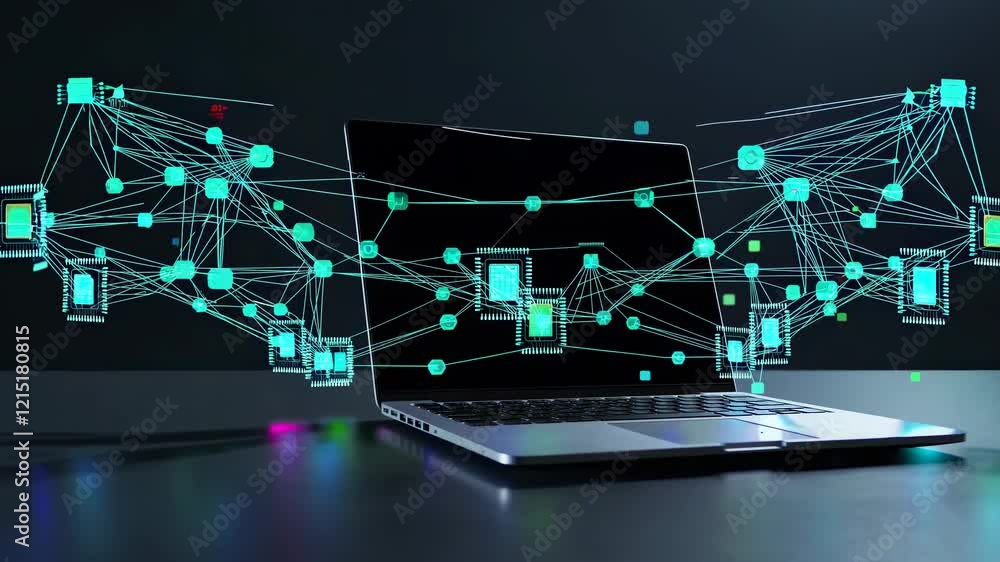 Poster exploring the intersection of technology and connectivity in modern computing
