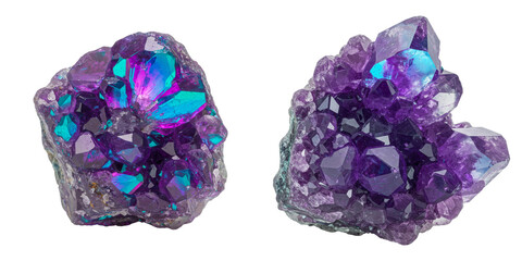 Vibrant Crystallized Mineral Structure