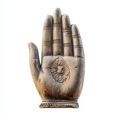 Buddhas Hand isolated on white background