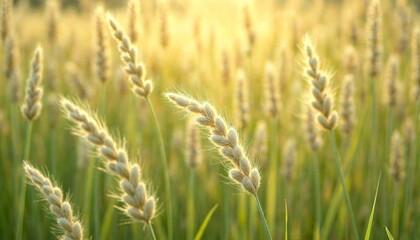 Fototapeta premium Kangaroo Grass Peak Bloom Close-Up