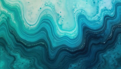 Fototapeta premium Abstract teal blue green gradient background with fluid grunge texture. Smooth flowing lines, colors blend beautifully. Modern, elegant design suitable for creative projects. Looks like liquid