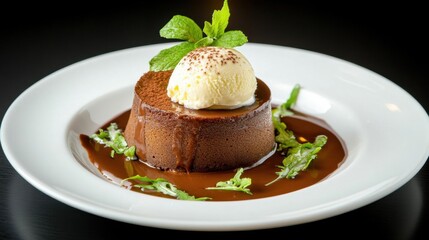 Chocolate Lava Cake with Ice Cream