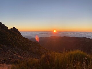 Sunrise in the mountains 