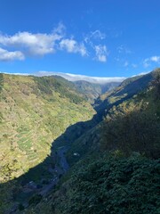 landscape with blue sky