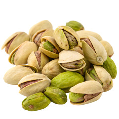 pile of pistachios on transparent background