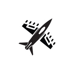 Fighter military aircraft icon - Jet fighter icon  Black Fighter Jet Icon For Apps, Vector  fighters plane on white background 