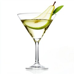 A refreshing pear martini cocktail with a smooth, fruity flavor.