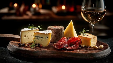 Gourmet Cheese and Charcuterie Board.