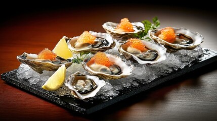 Fresh Oysters with Caviar