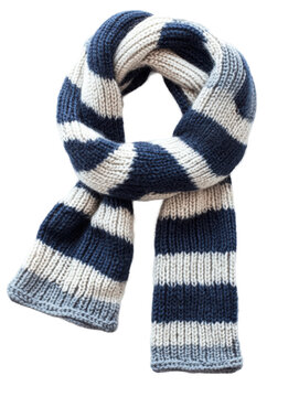 Isolated Knitted Scarf