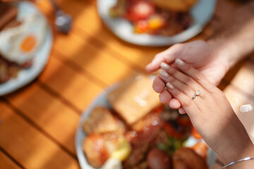 Joyful Breakfast Celebration with Engagement Ring Reveal