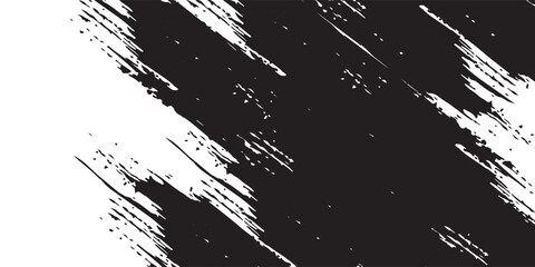 Brush strokes templates, vector grunge paintbrush