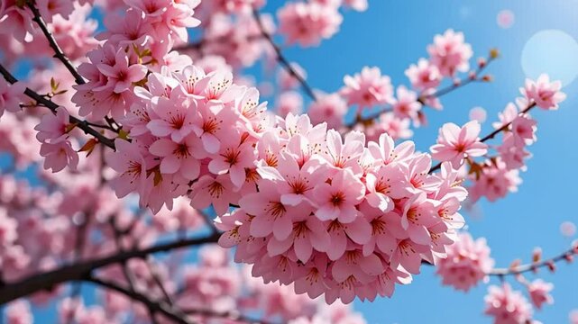 Bunga Sakura di Musim Semi Video 4K