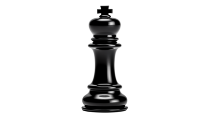 Black King Chess Piece Dramatic Lighting Strategic Game Power Symbol Leadership Concept