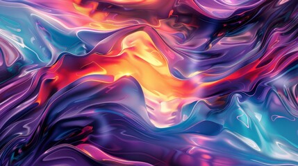 Abstract Fluid Color Swirls