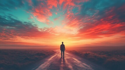 Fototapeta premium Atomic Habits, a pastel minimalistic illustration, a serene landscape
