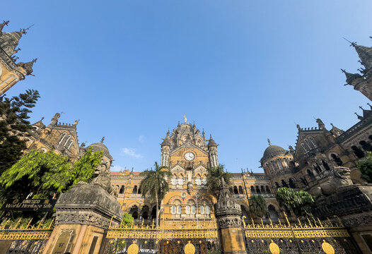 Chhatrapati Shivaji Maharaj Terminus or Victoria Terminus is a historic terminal train station and UNESCO World Heritage Site, Mumbai, India