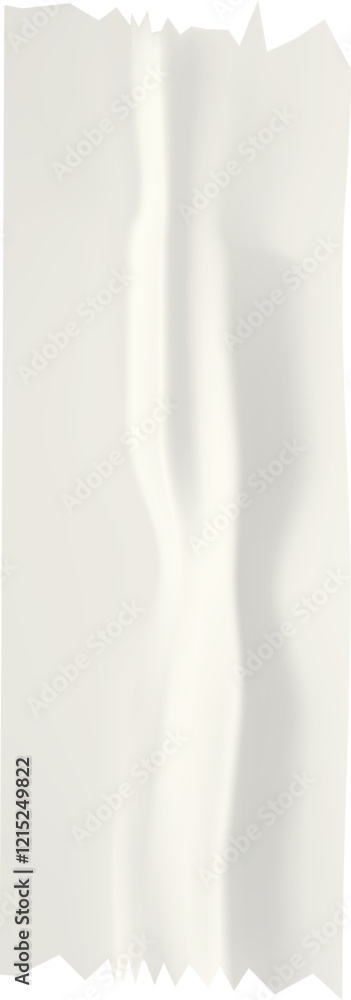 Aufkleber realistic wrinkled transparent adhesive tape with folded corners creating a subtle play of light and