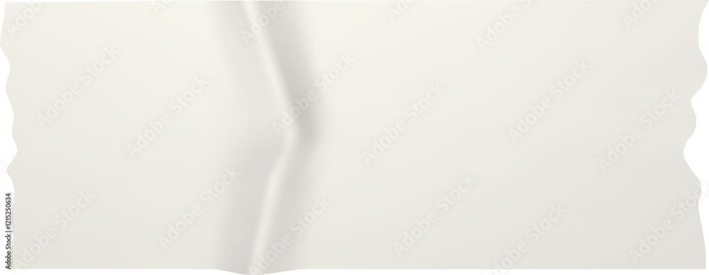 Aufkleber white wrinkled adhesive tape with torn edges creating a realistic sticky paper effect, ideal for gra