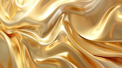 Obraz premium Golden Silk Drape Texture