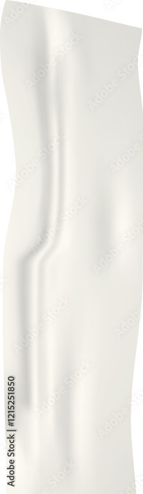 Poster realistic wrinkled adhesive tape creating a white stripe effect on a transparent background, perfect