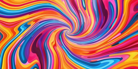 Vivid, multi-colored abstract swirl art. Perfect for backgrounds or as an inspirational image.