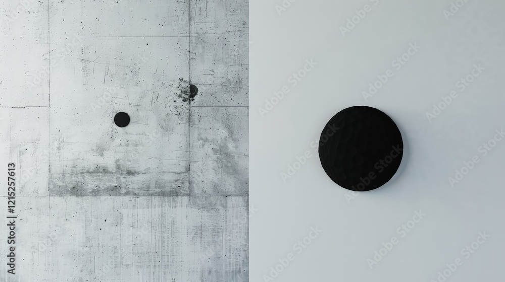 Poster abstract wall texture with circular element