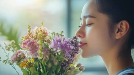 Fototapeta premium Serene Floral Bouquet